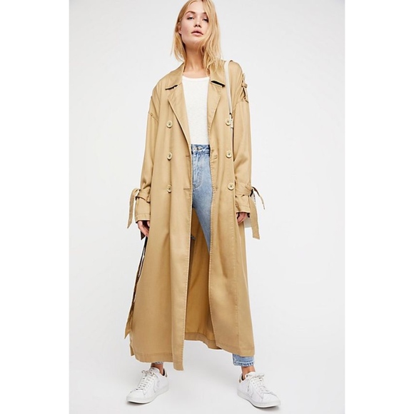 Free People Jackets & Blazers - Free People Tied Up Trench XS BNWOT Camel